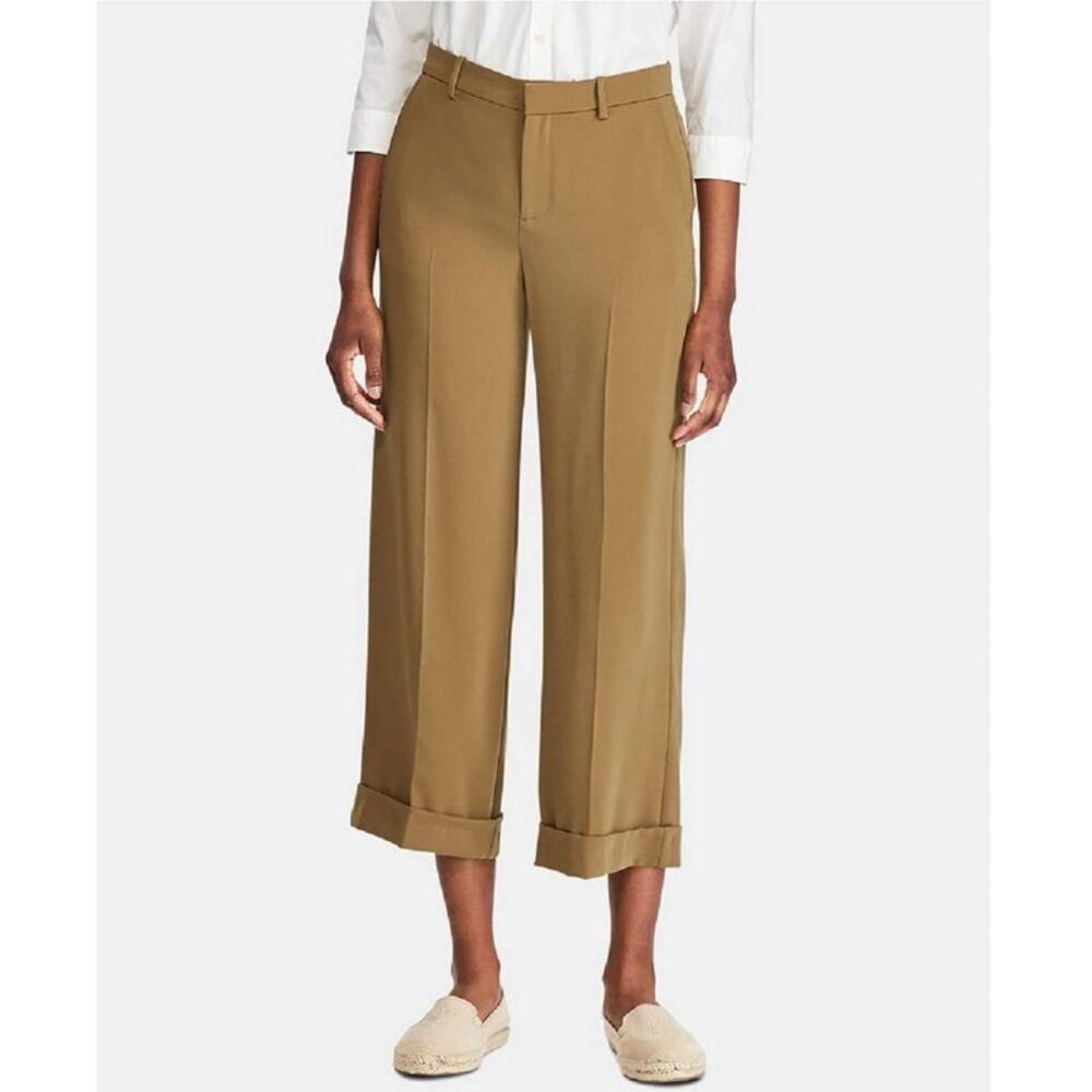 Lauren Ralph Lauren Twill Wide Leg Pants